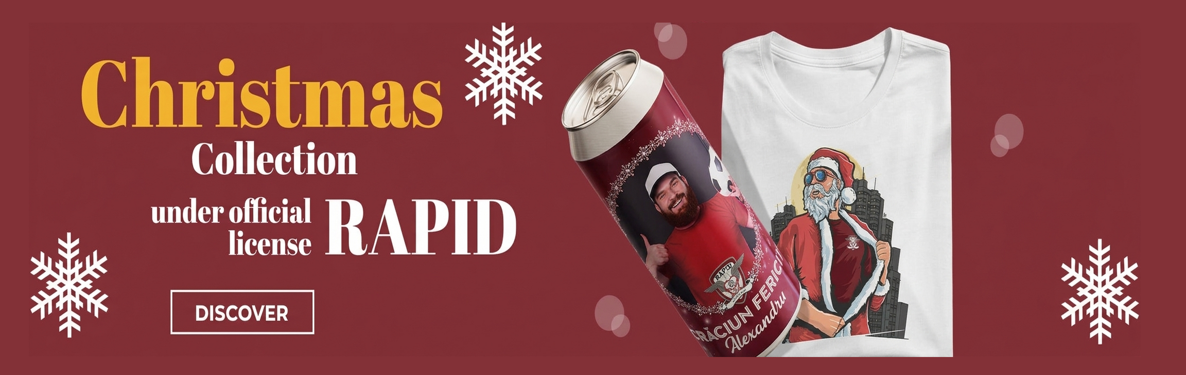 Regali di Natale personalizzati con licenza ufficiale FC Rapid 1923