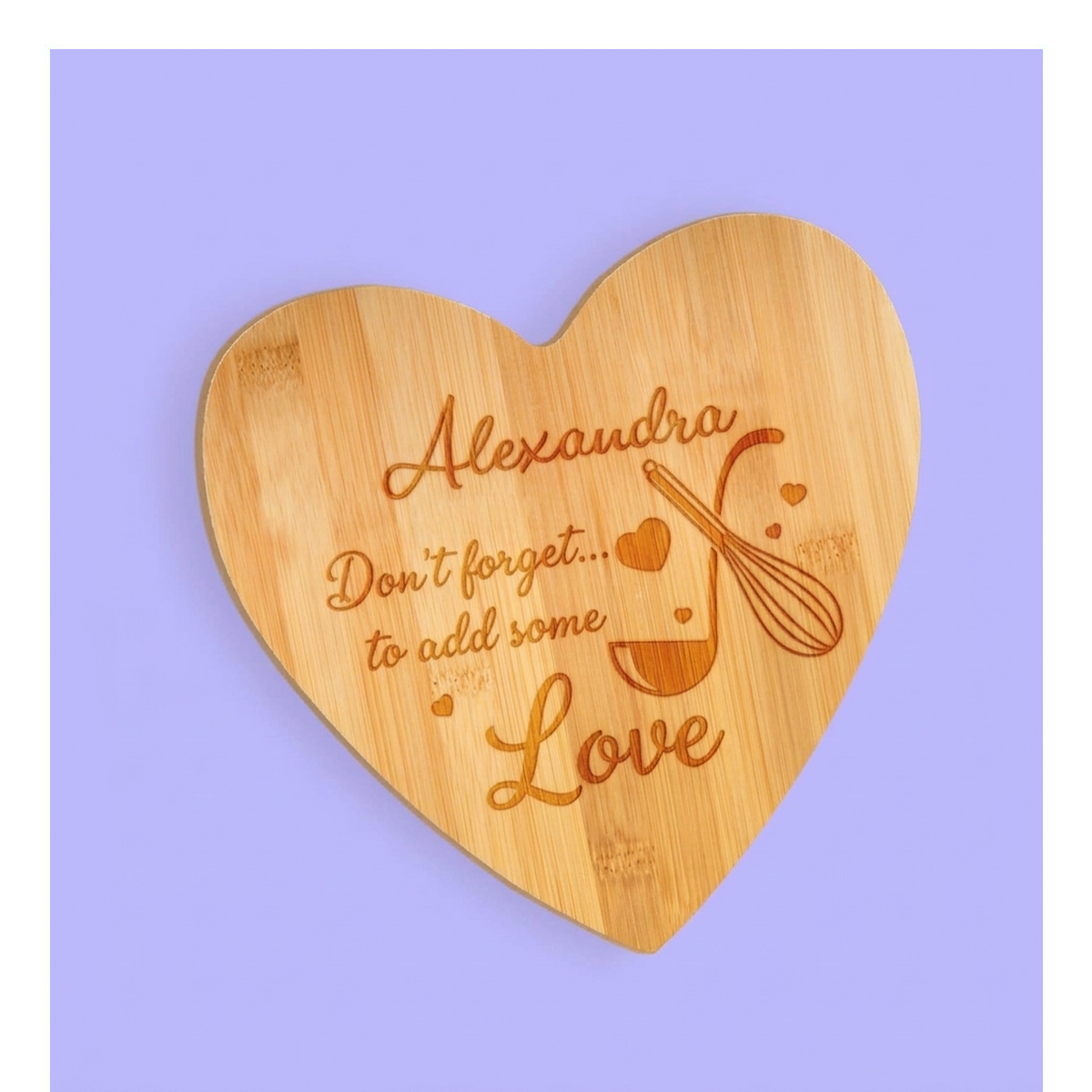 Taglieri a forma di cuore personalizzati
