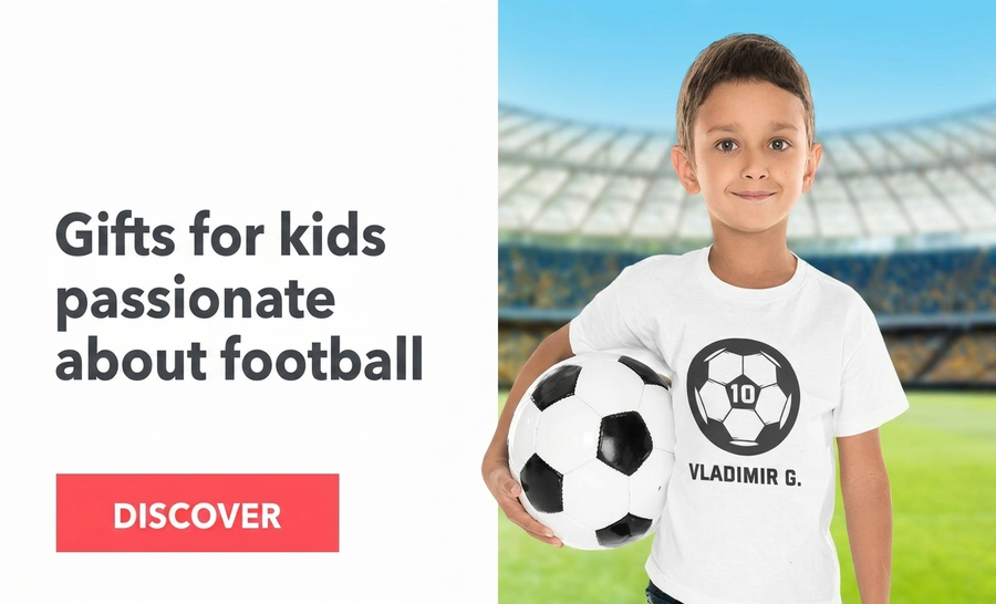 Collezione di regali per bambini appassionati di calcio