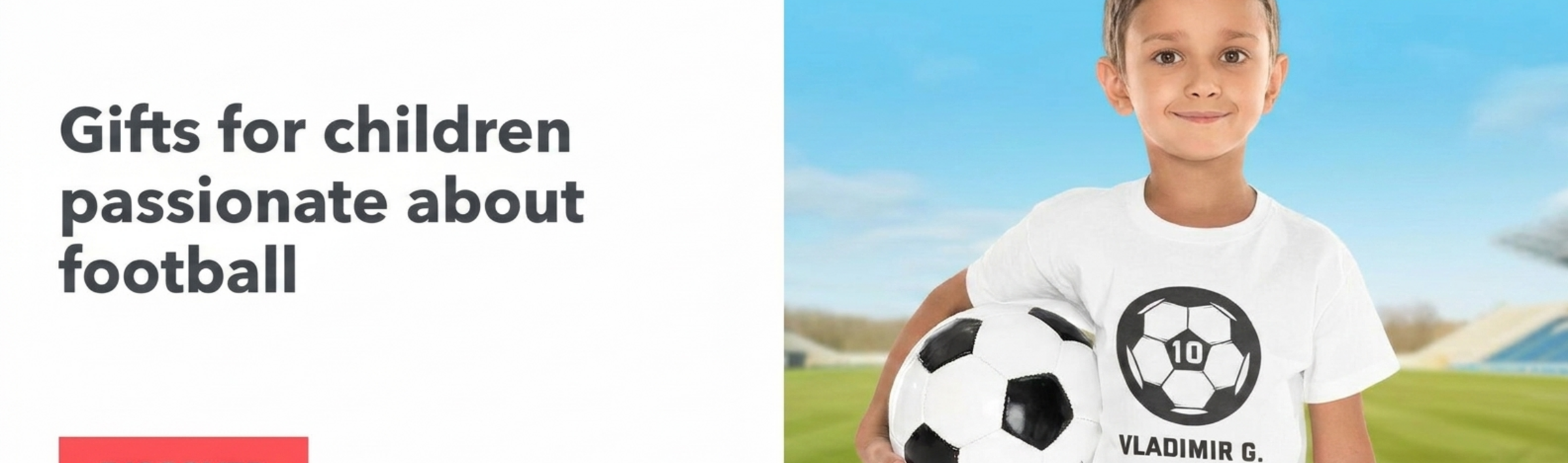 Collezione di regali per bambini appassionati di calcio