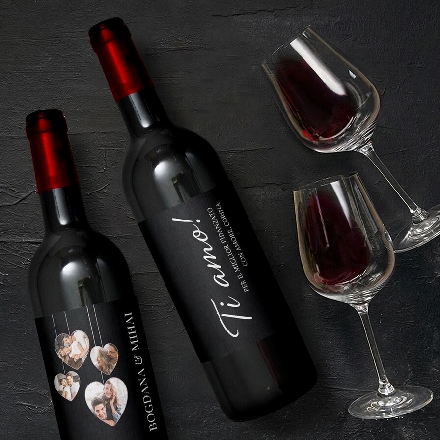 Vini personalizzati per il fidanzato