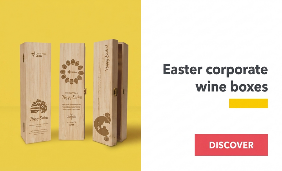 Confezioni di vino aziendali per Pasqua