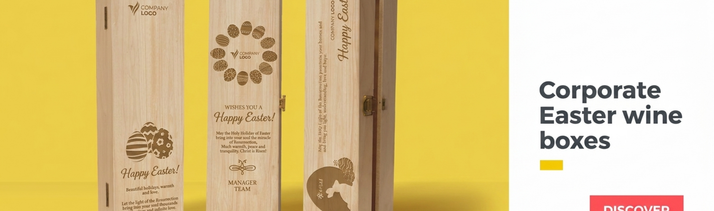 Confezioni di vino aziendali per Pasqua