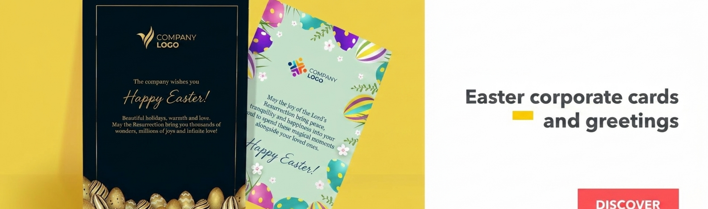 Biglietti di auguri e biglietti aziendali per Pasqua