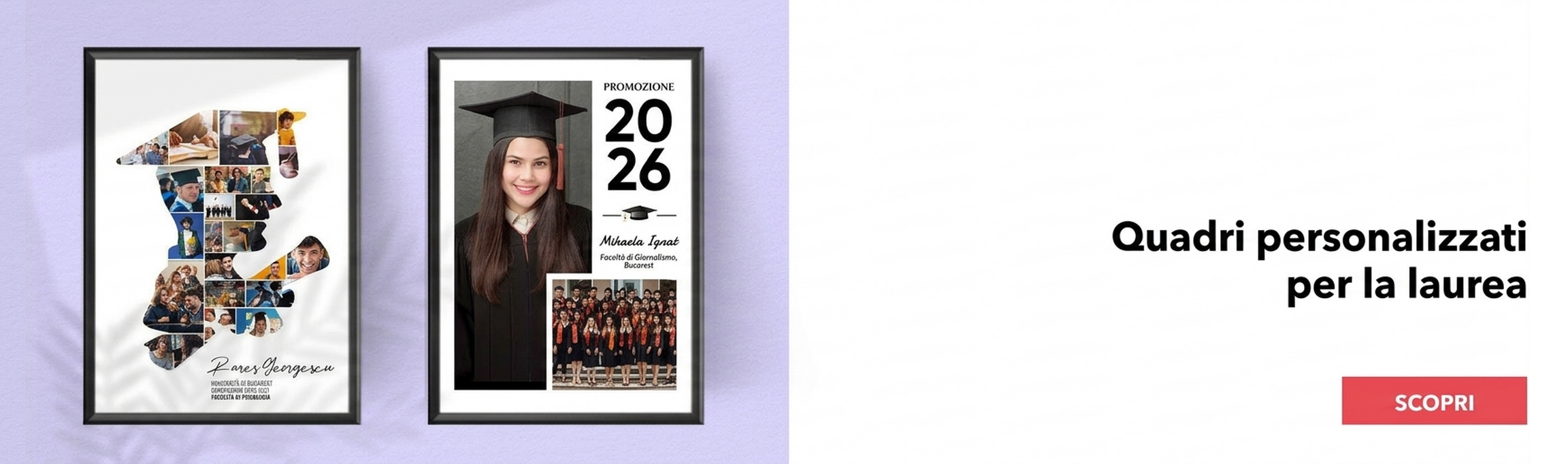 Quadri, cornici e poster per la laurea