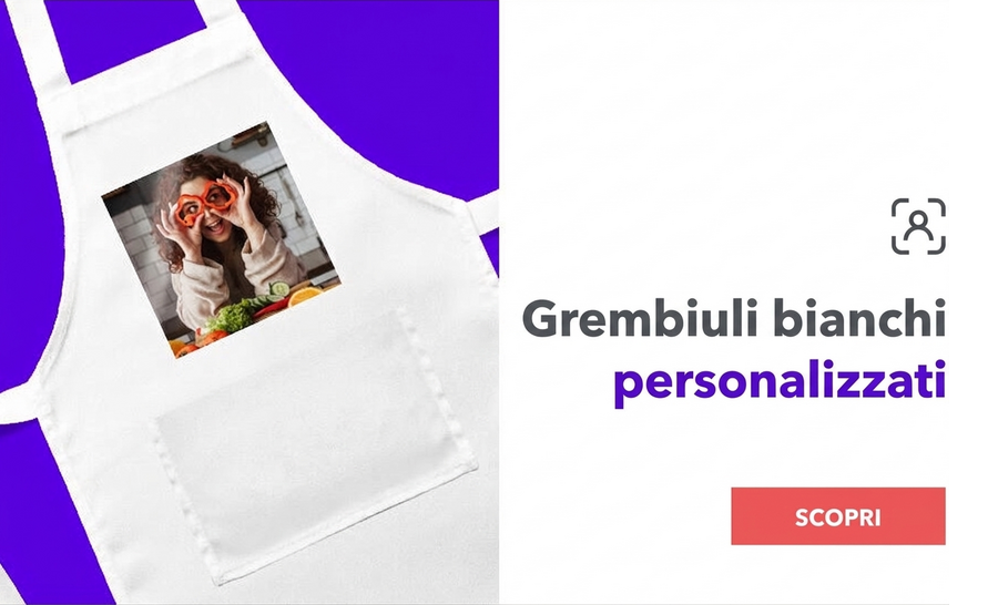 Grembiuli bianchi personalizzati