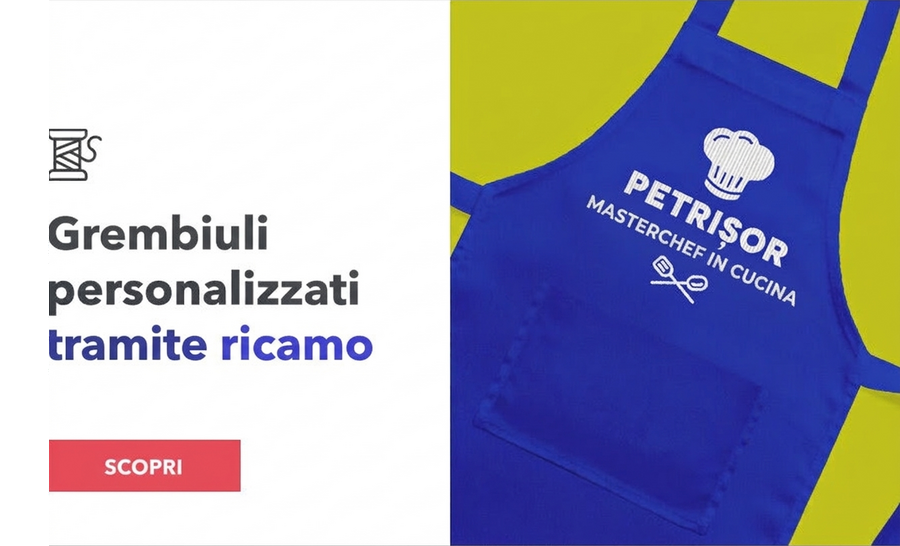 Grembiuli personalizzati con ricami