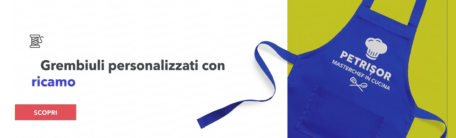 Grembiuli personalizzati con ricami