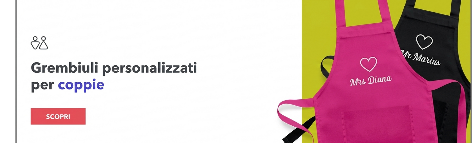 Grembiuli personalizzati per coppie