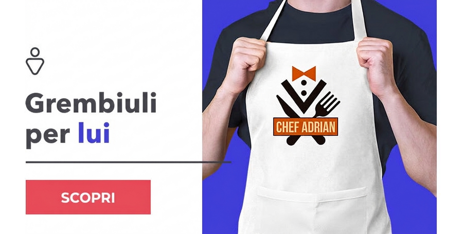 Grembiuli personalizzati per lui