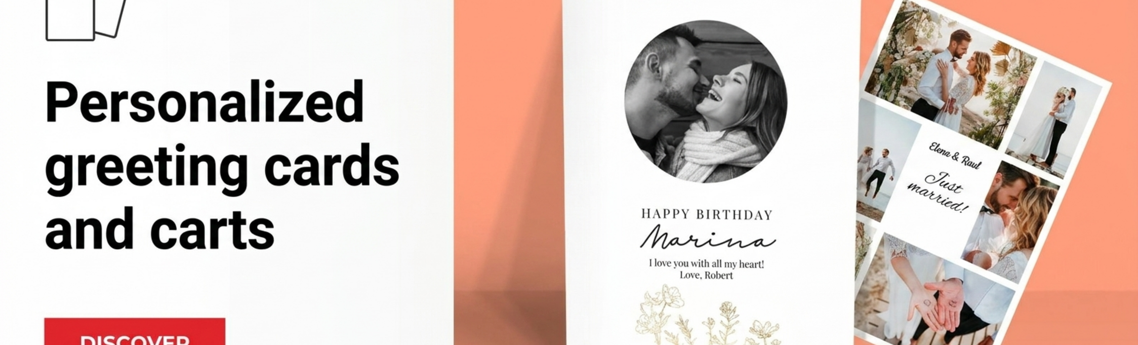 Biglietti di auguri e cartoline personalizzate