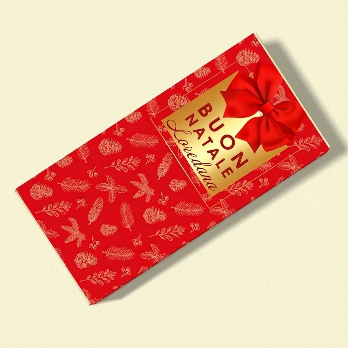 Cioccolato personalizzato con nome e messaggio - Glamorous Christmas