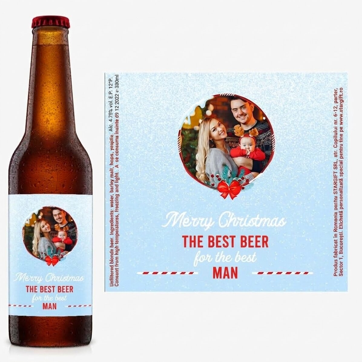 Birra personalizzata con scritta - Sweet Christmas