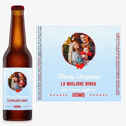 Birra personalizzata con scritta - Sweet Christmas