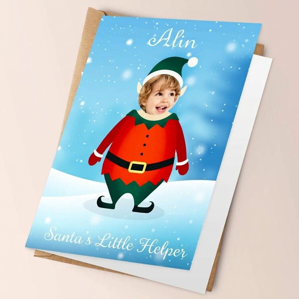 Biglietto di auguri personalizzato con foto e testo - L