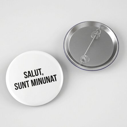 Distintivo personalizzato con testo