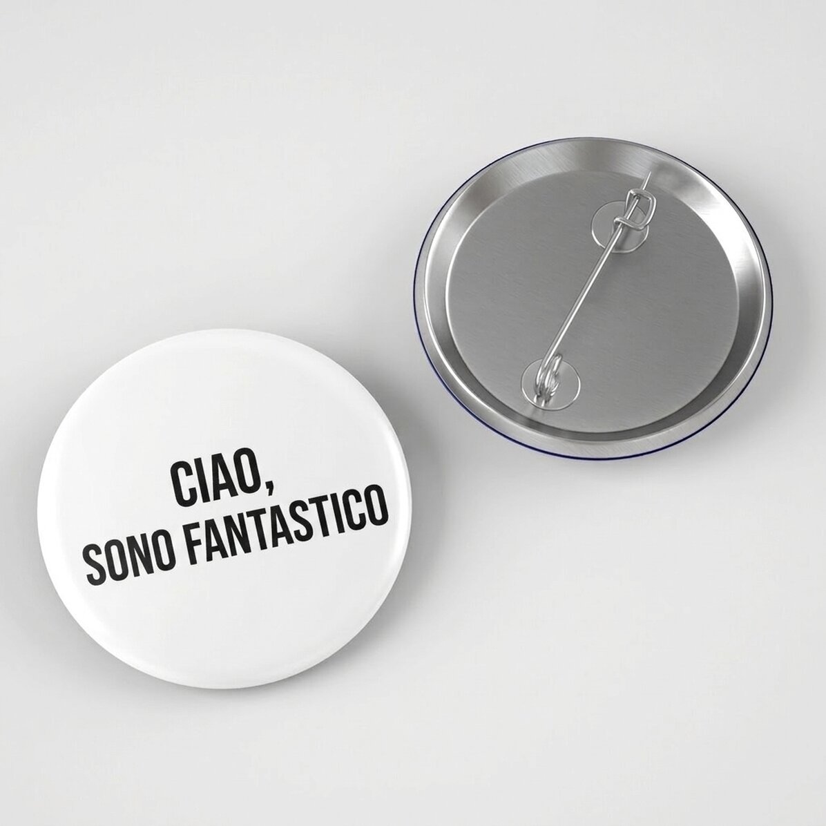 Spilla personalizzata con testo