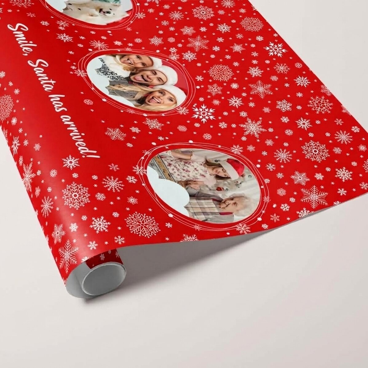 Carta da regalo personalizzata con 3 foto e testo - Fiocchi