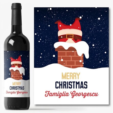Vino personalizzato con scritta - Bottom's up!