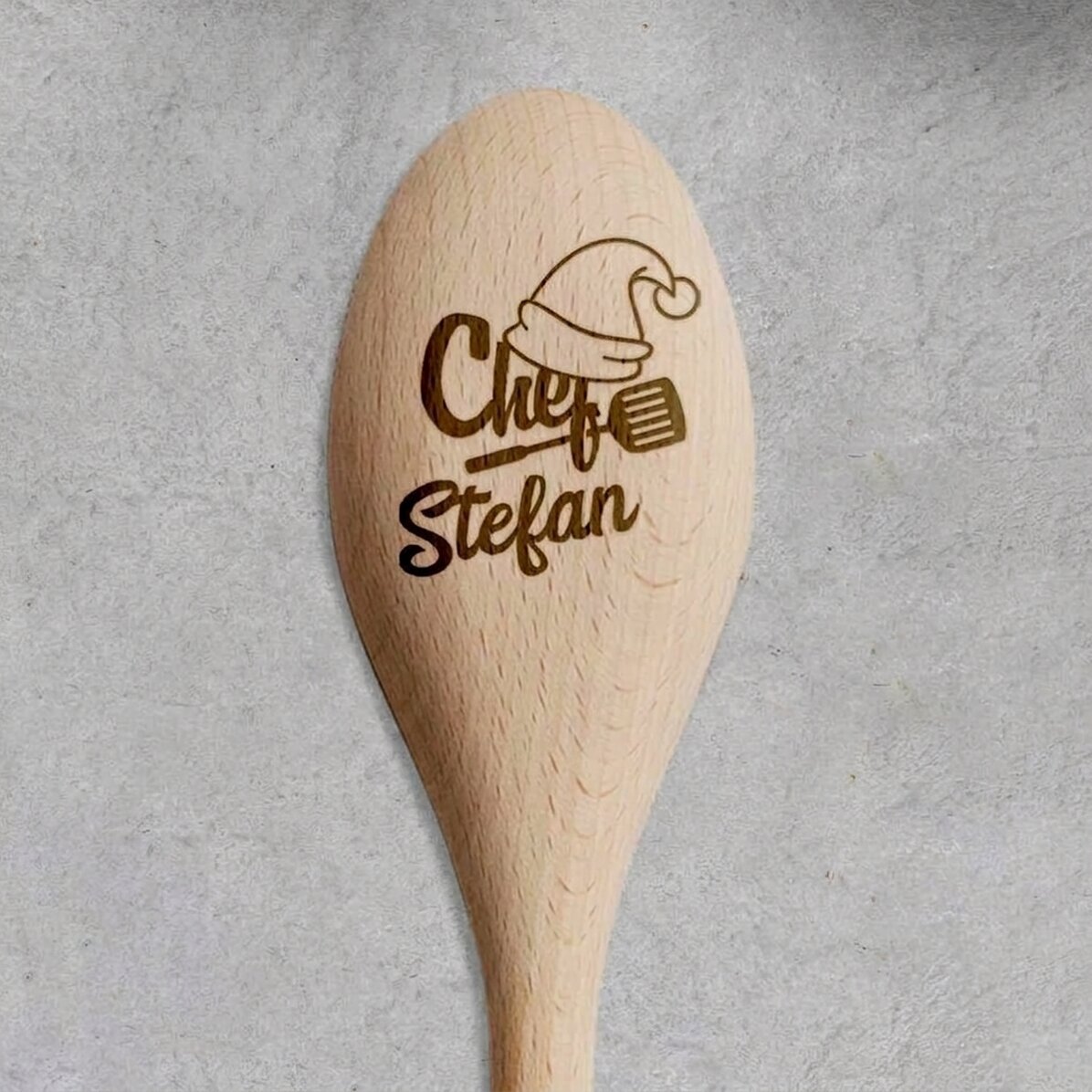 Cucchiaio di legno personalizzato - Christmas chef