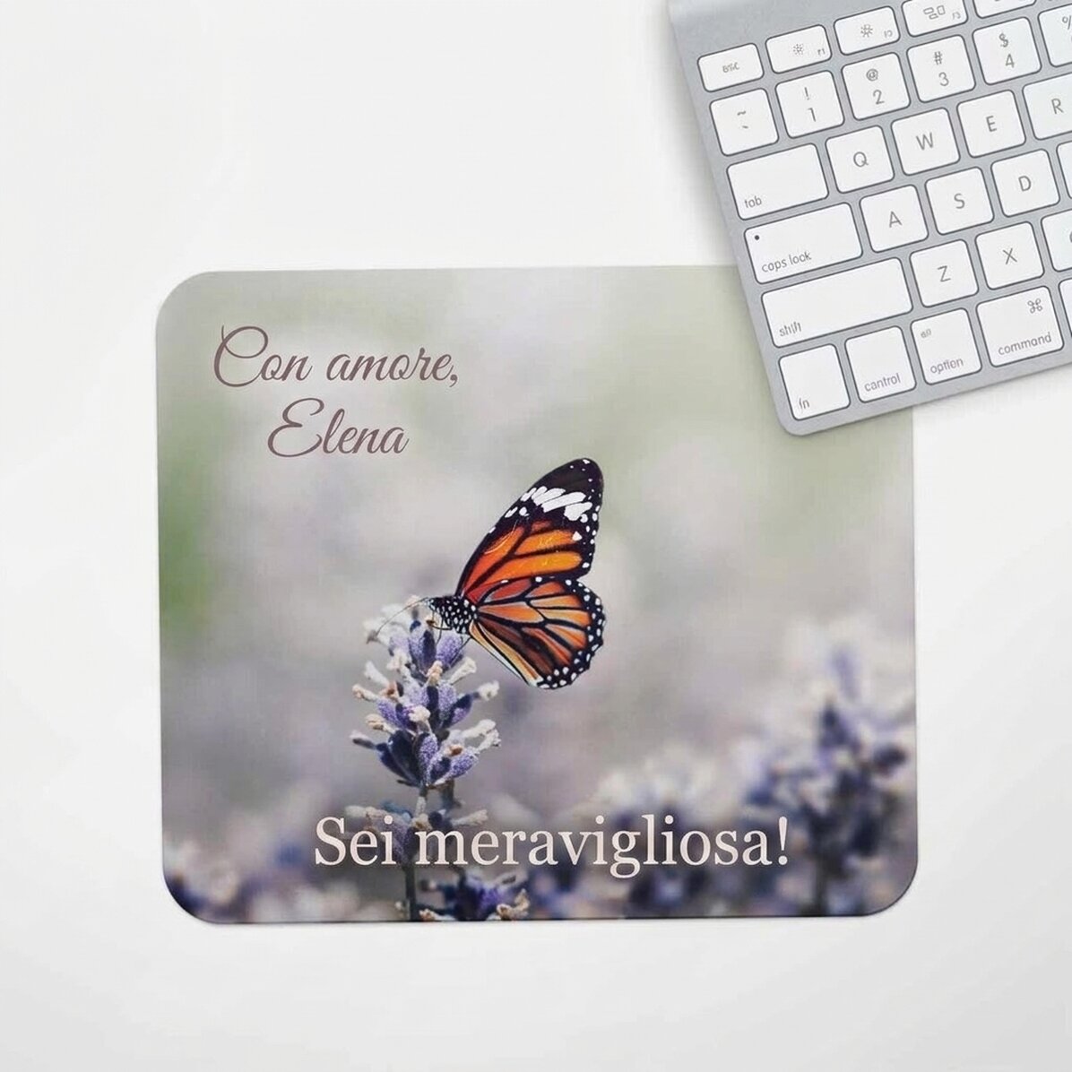 Tappetino per mouse personalizzato con farfalla