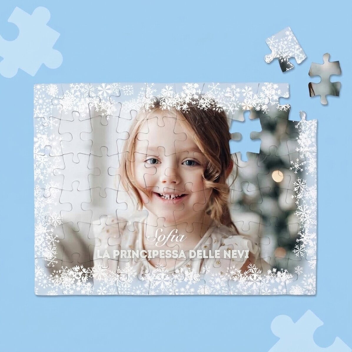 Puzzle personalizzato con foto e testo, 20x15 cm - Winter