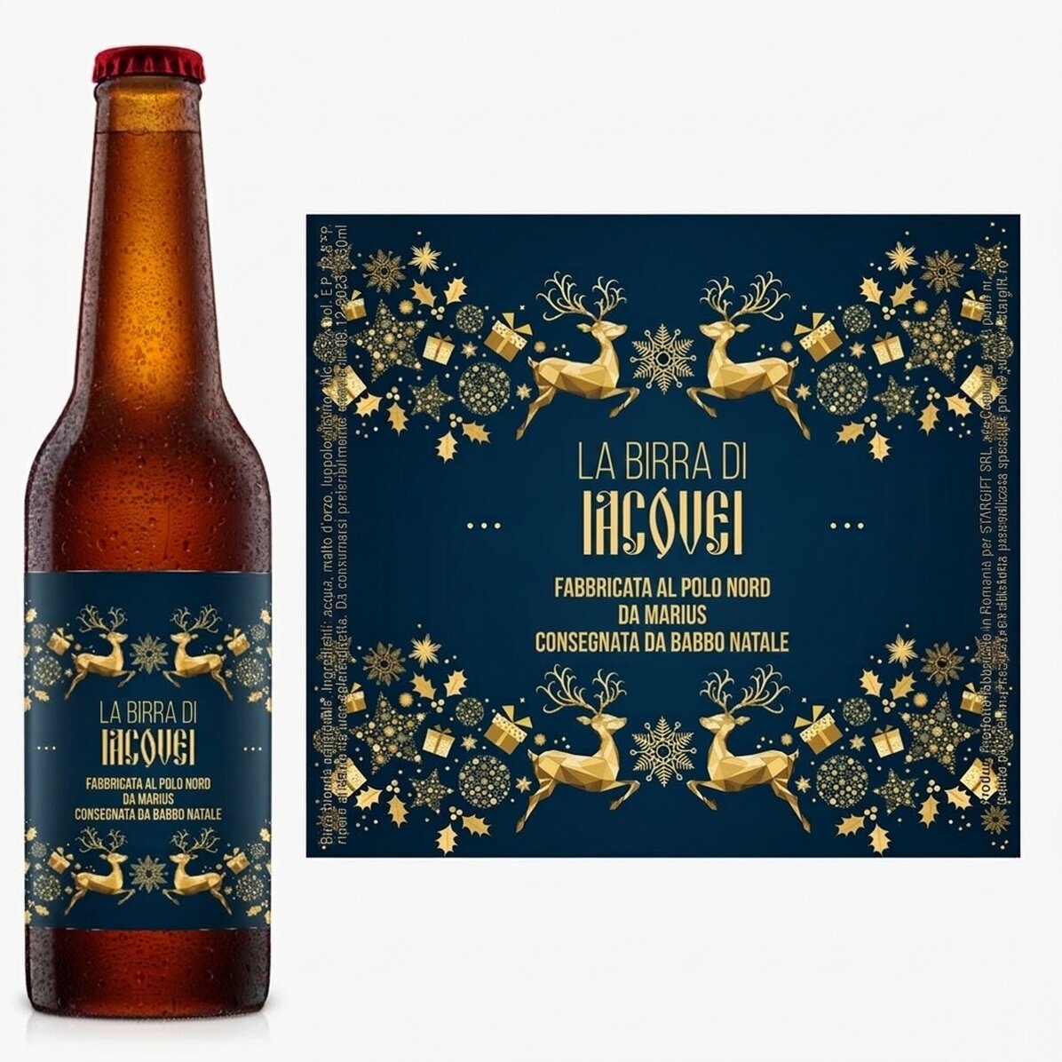 Birra personalizzata con scritta - La magia dell