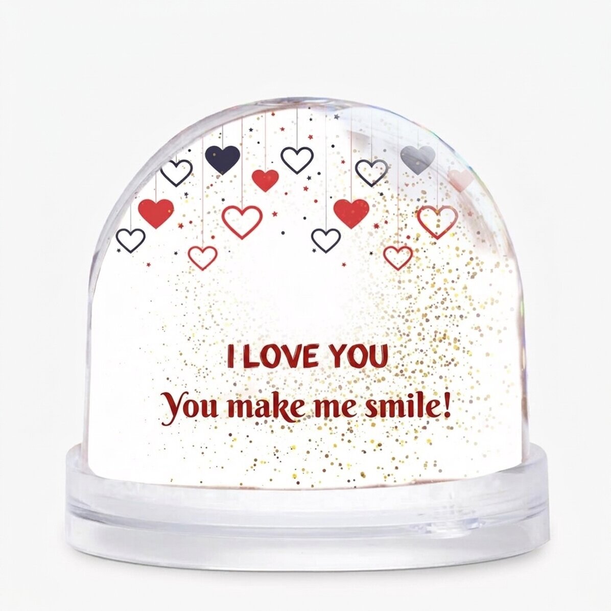 Sfera da scrivania personalizzata con foto e testo - Love