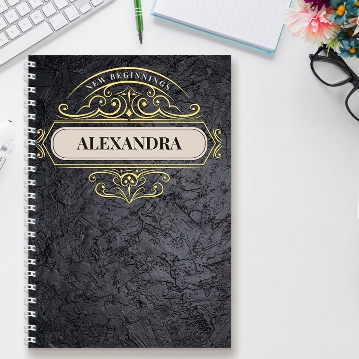 Notebook personalizzato con testo - New Beginnings
