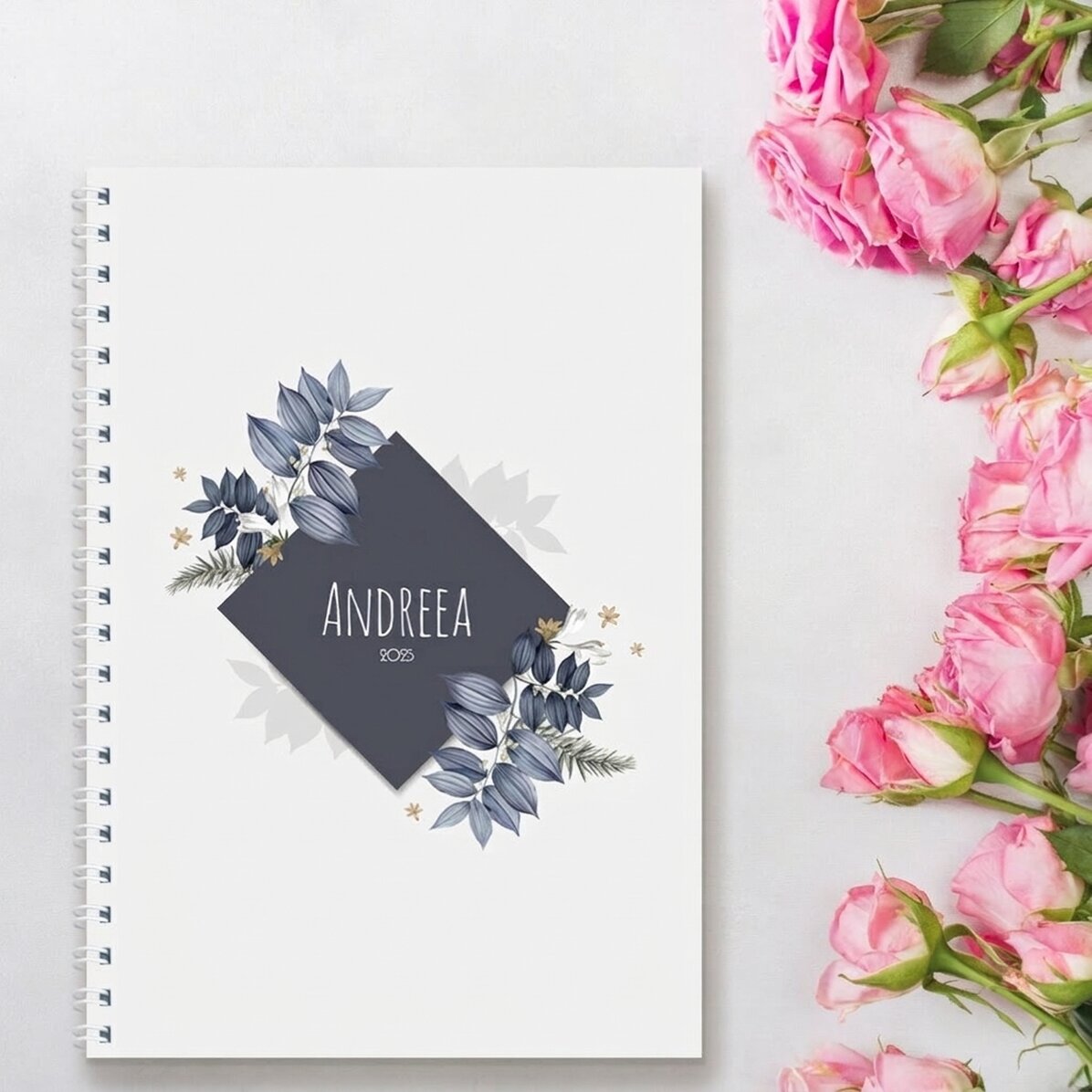 Quaderno personalizzato con testo - Flowers