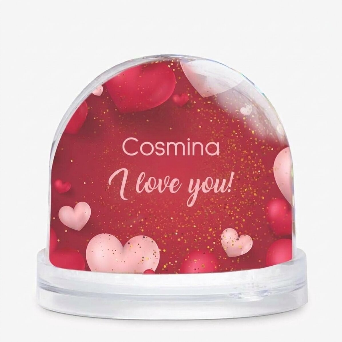 Sfera da scrivania personalizzata con foto e testo - Memories