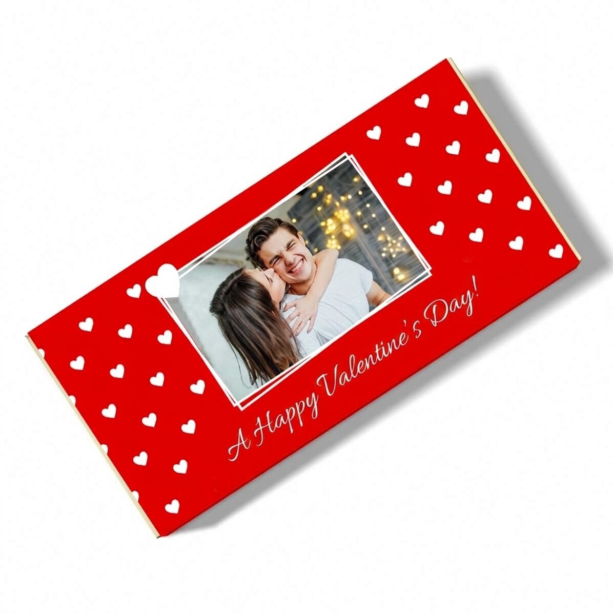 Cioccolato personalizzato con testo e foto - Buon San Valentino