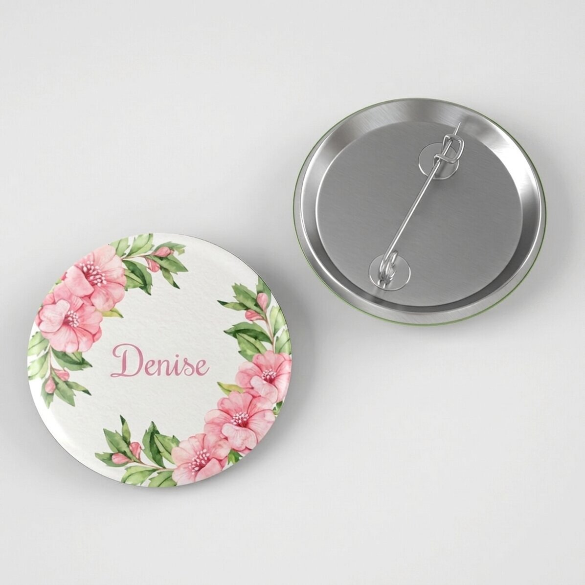 Distintivo personalizzato con il tuo nome - Flowers