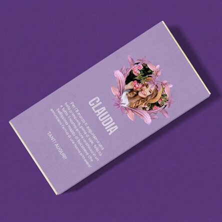 Cioccolato personalizzato con testo e foto - Bella primavera