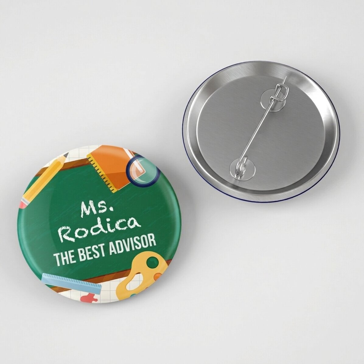 Spilla personalizzata con scritta - Best teacher