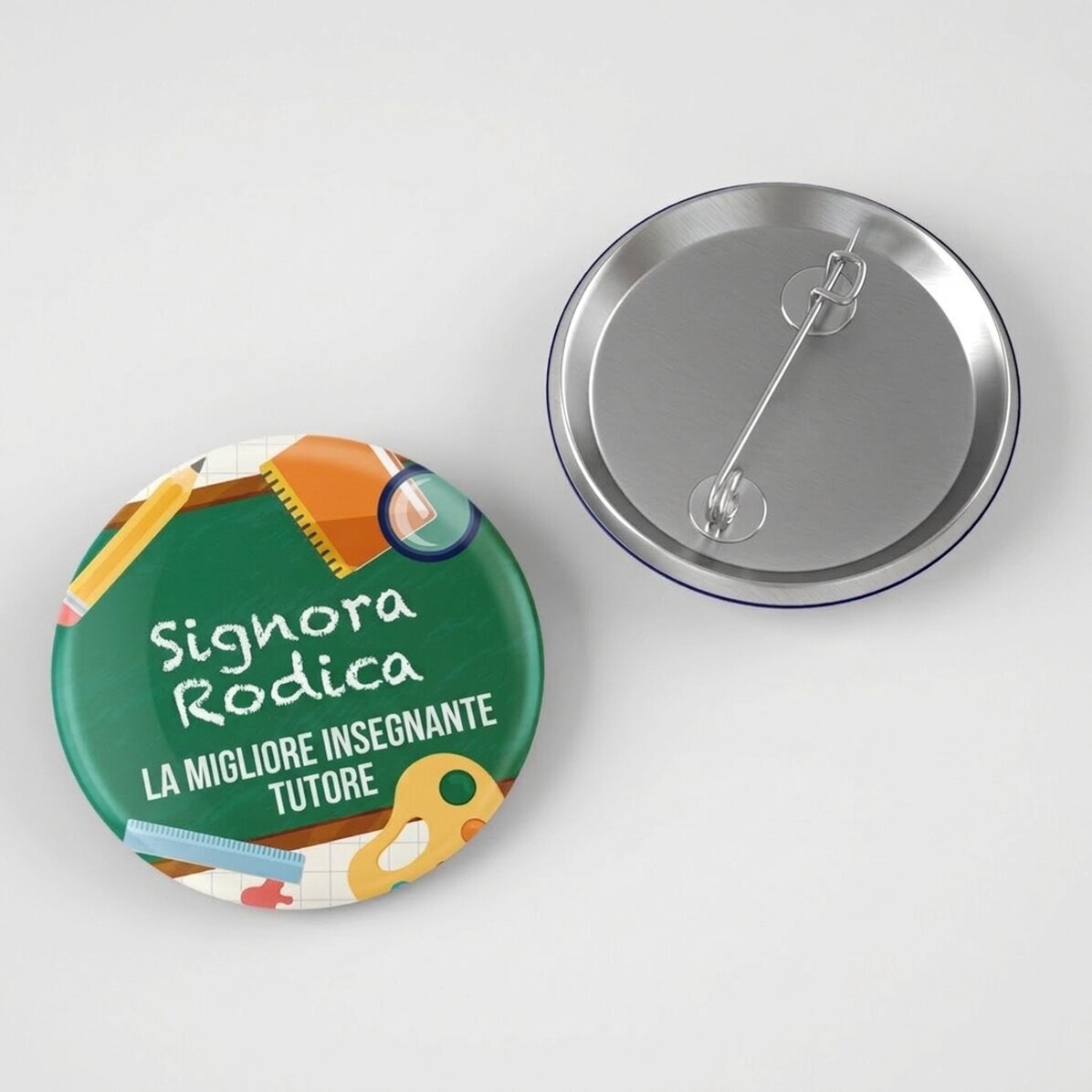 Spilla personalizzata con scritta - Best teacher