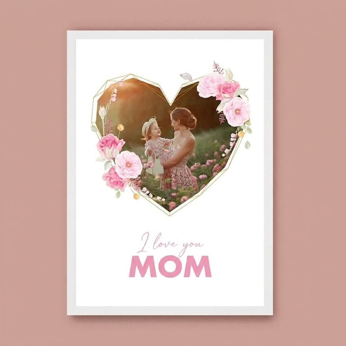 Quadro personalizzato con foto e testo - From my heart