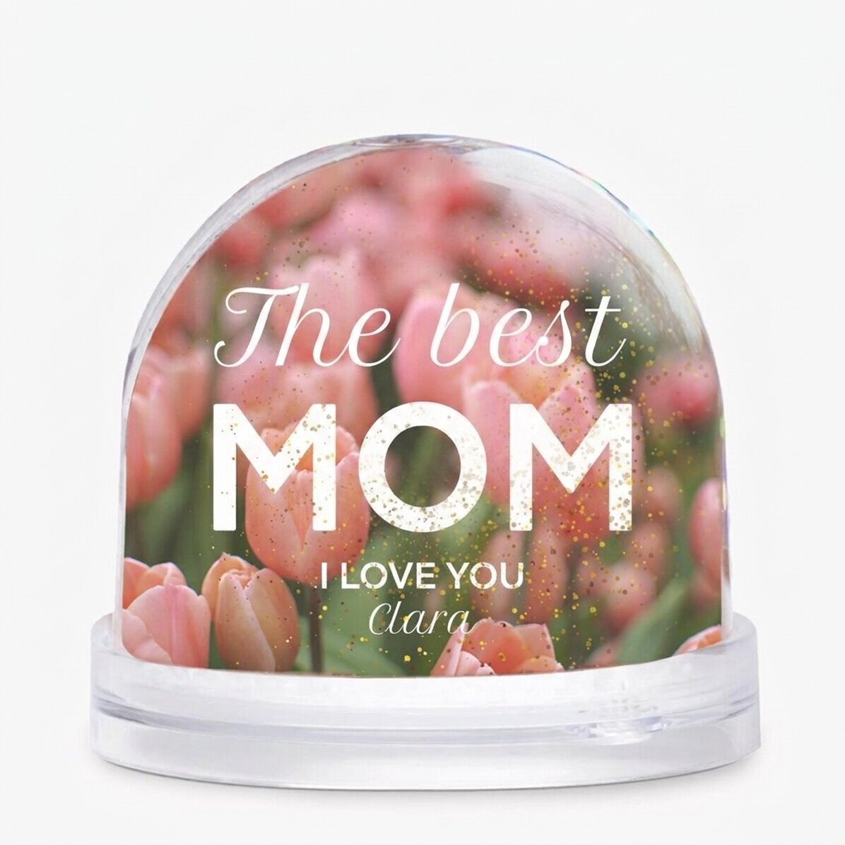 Sfera da scrivania personalizzata con foto e testo - La mamma migliore