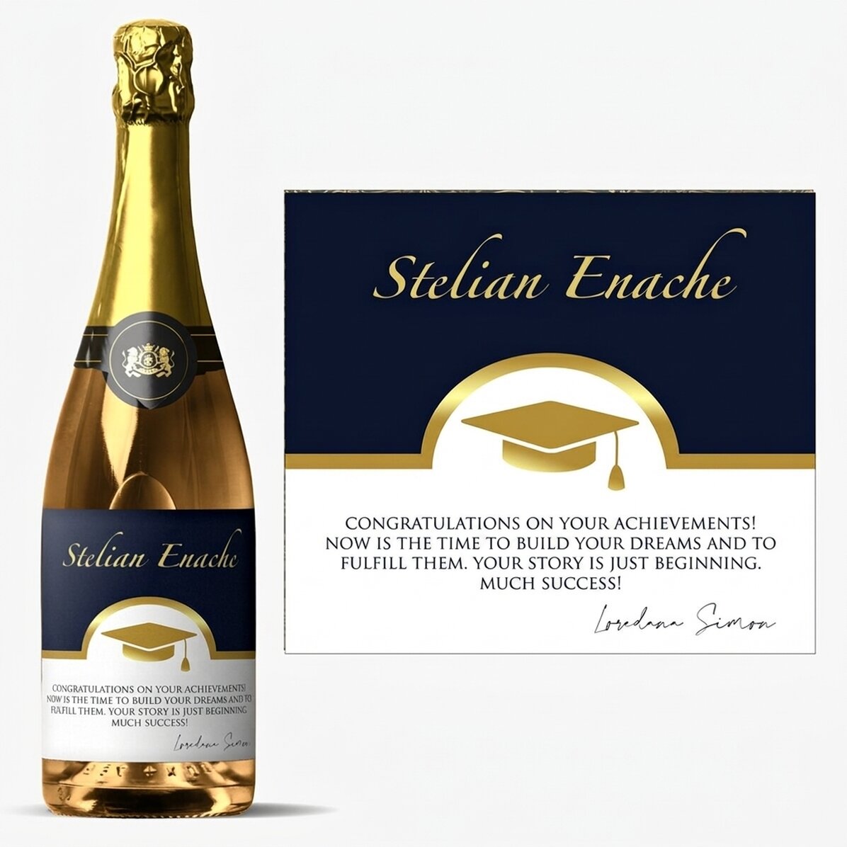 Spumante personalizzato con dedica - Laurea