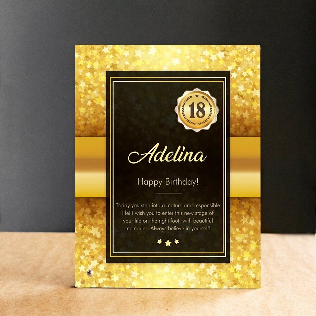 Cornice da scrivania personalizzata con scritta - Anniversario