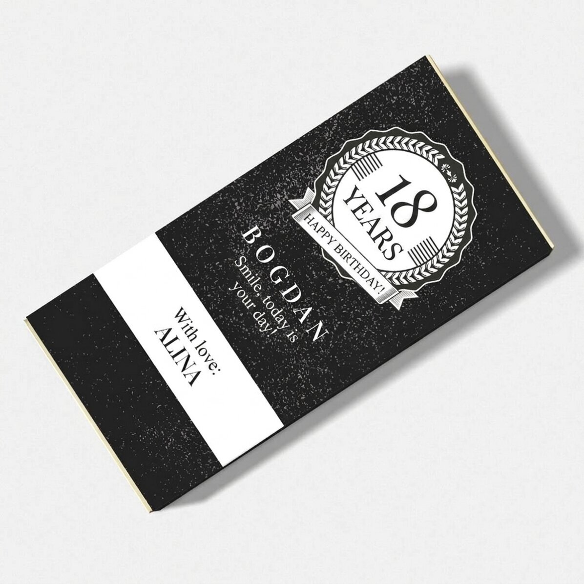 Cioccolato personalizzato con scritta - Buon compleanno