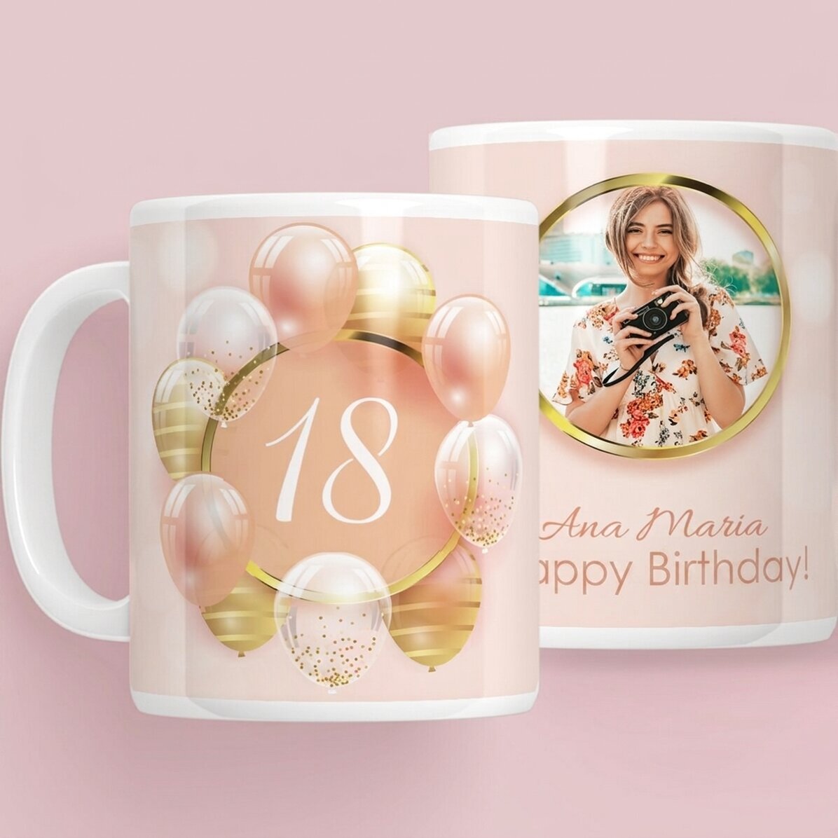 Tazza personalizzata con foto e testo - Majorat