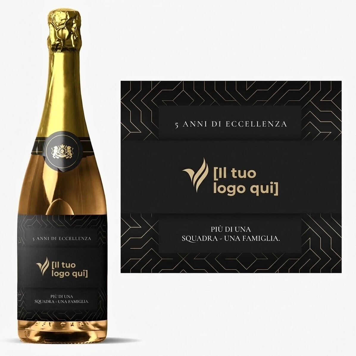Spumante personalizzato con scritta - Anniversario del marchio