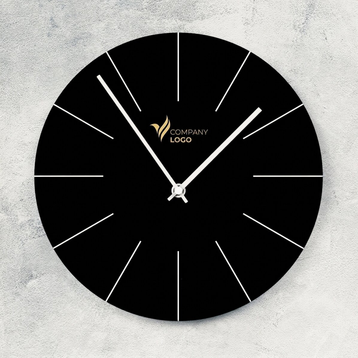 Orologio personalizzato con logo - Nero