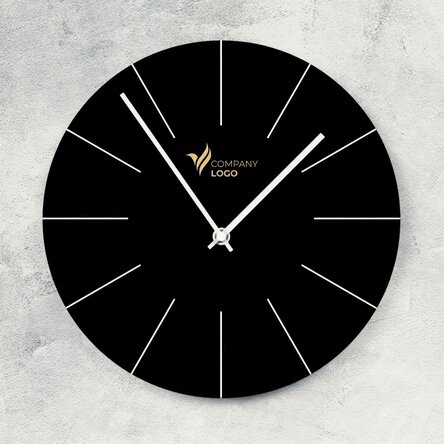 Orologio personalizzato con logo - Nero