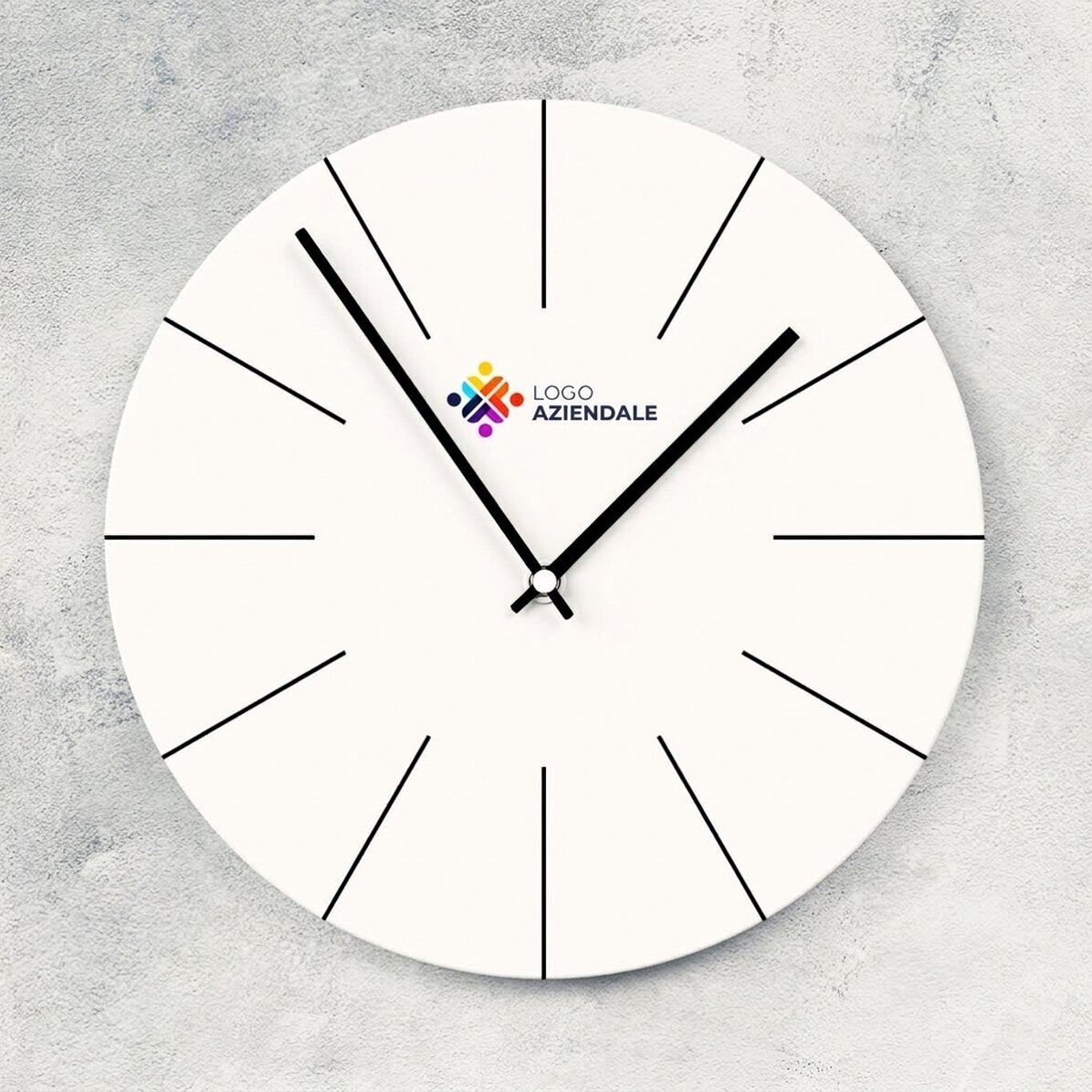 Orologio personalizzato con logo - Bianco