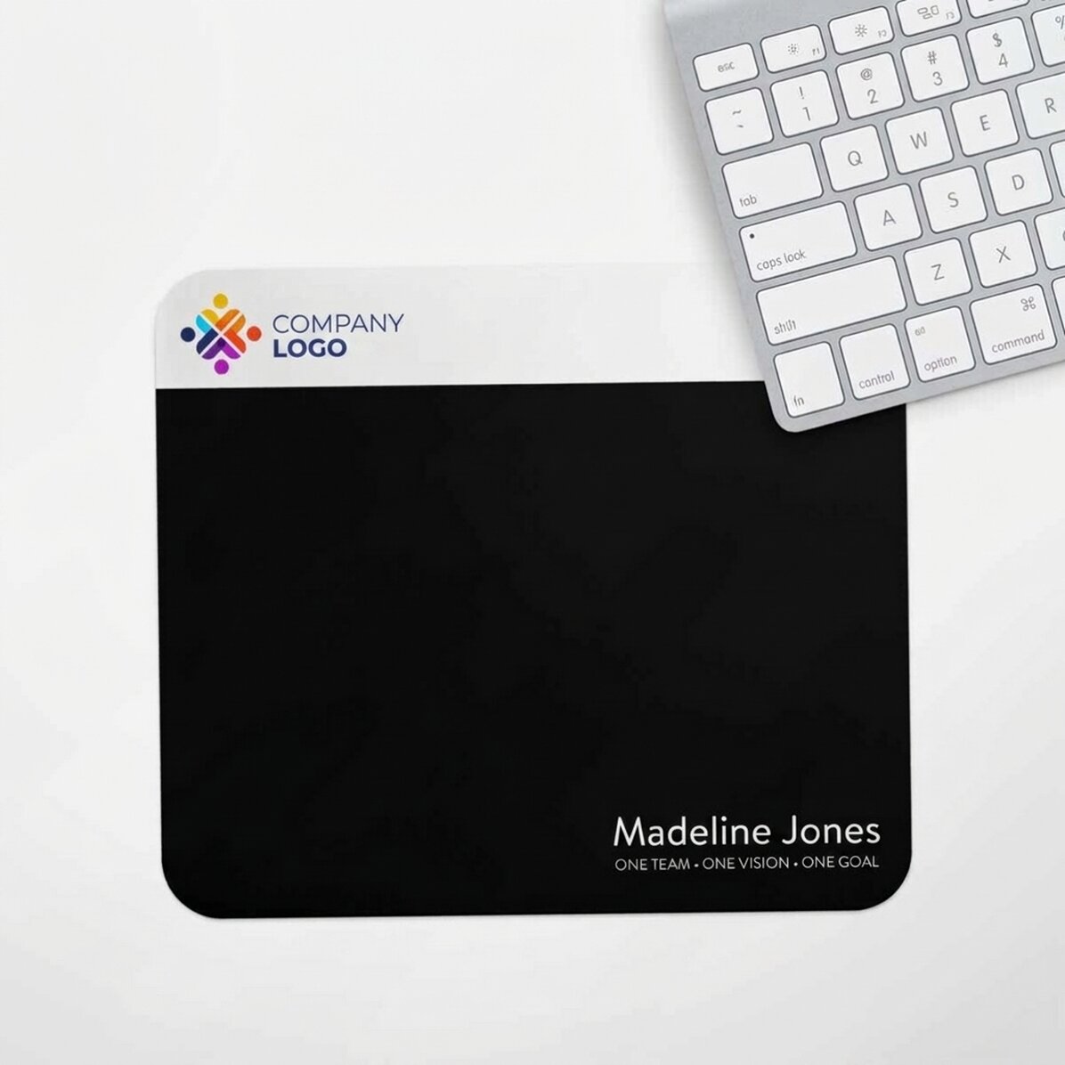 Tappetino per mouse personalizzato con logo e testo