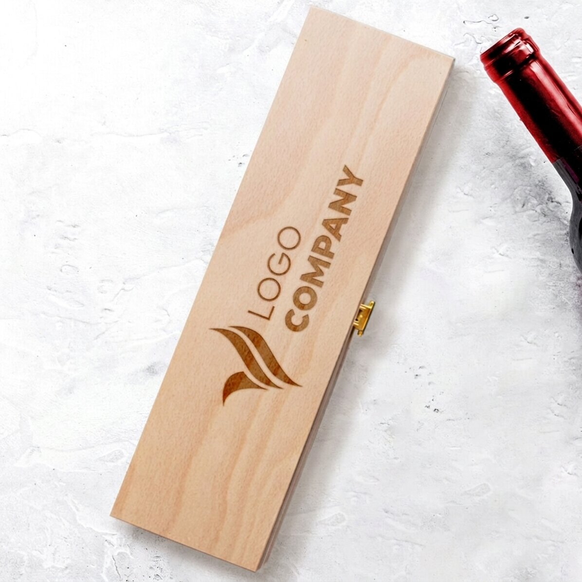 Scatola per vino personalizzata con logo