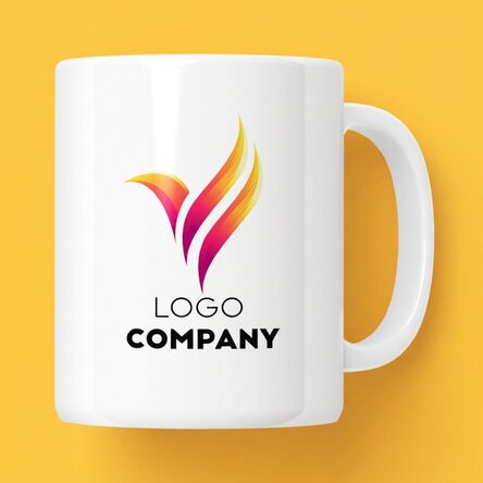 Tazza personalizzata con logo su entrambi i lati