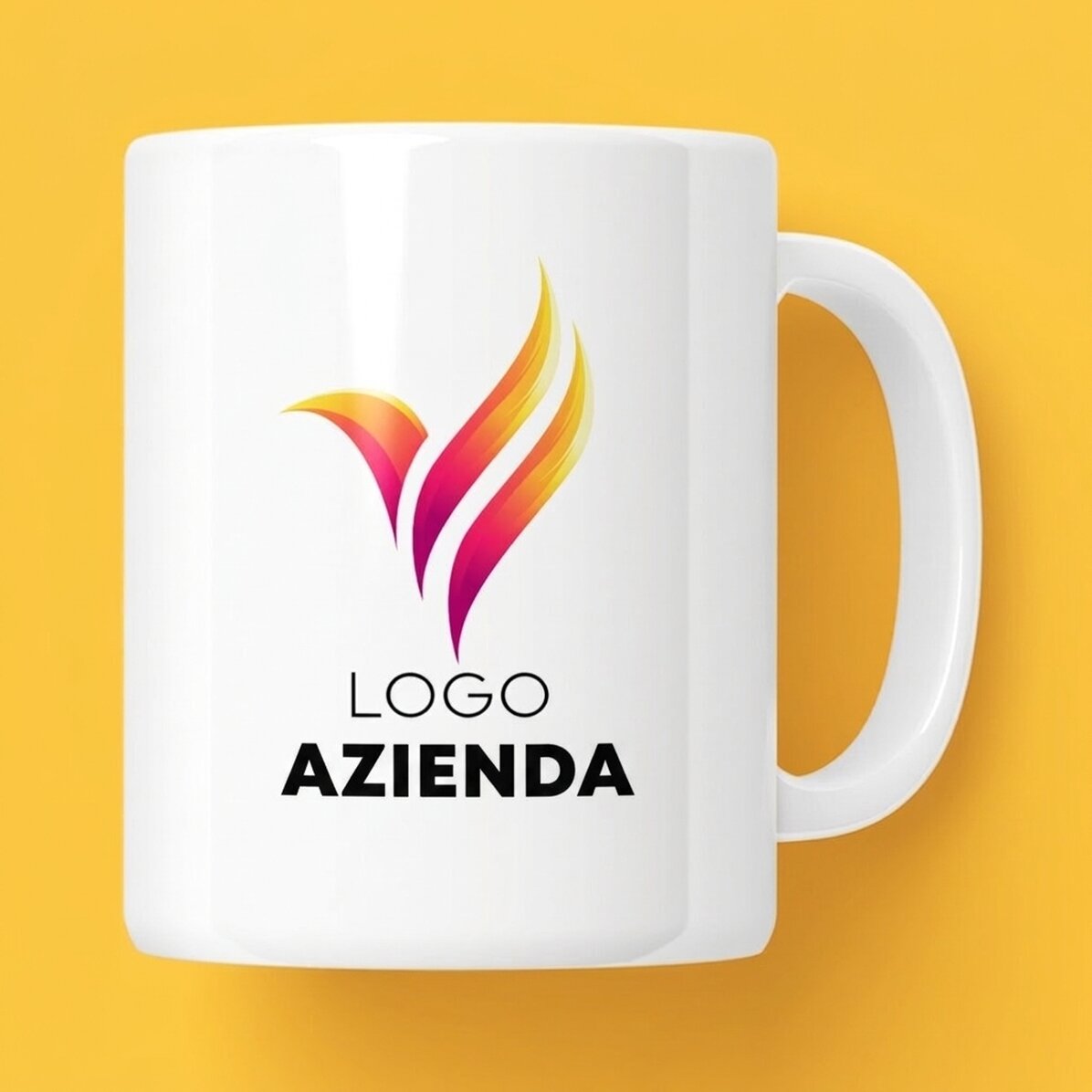 Tazza personalizzata con logo su entrambi i lati